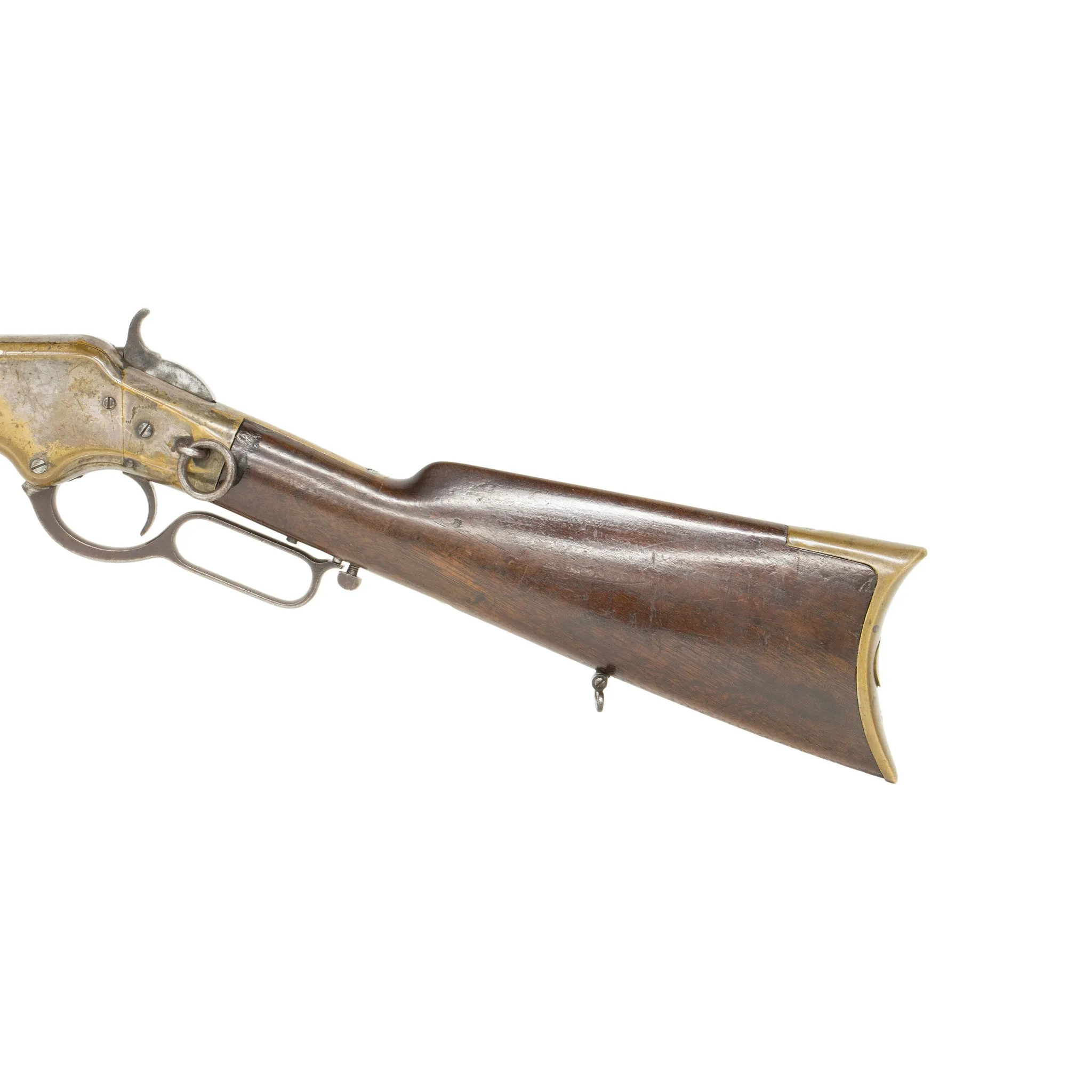 Silver Plated Second Model Winchester 1866 Saddle Ring Carbine