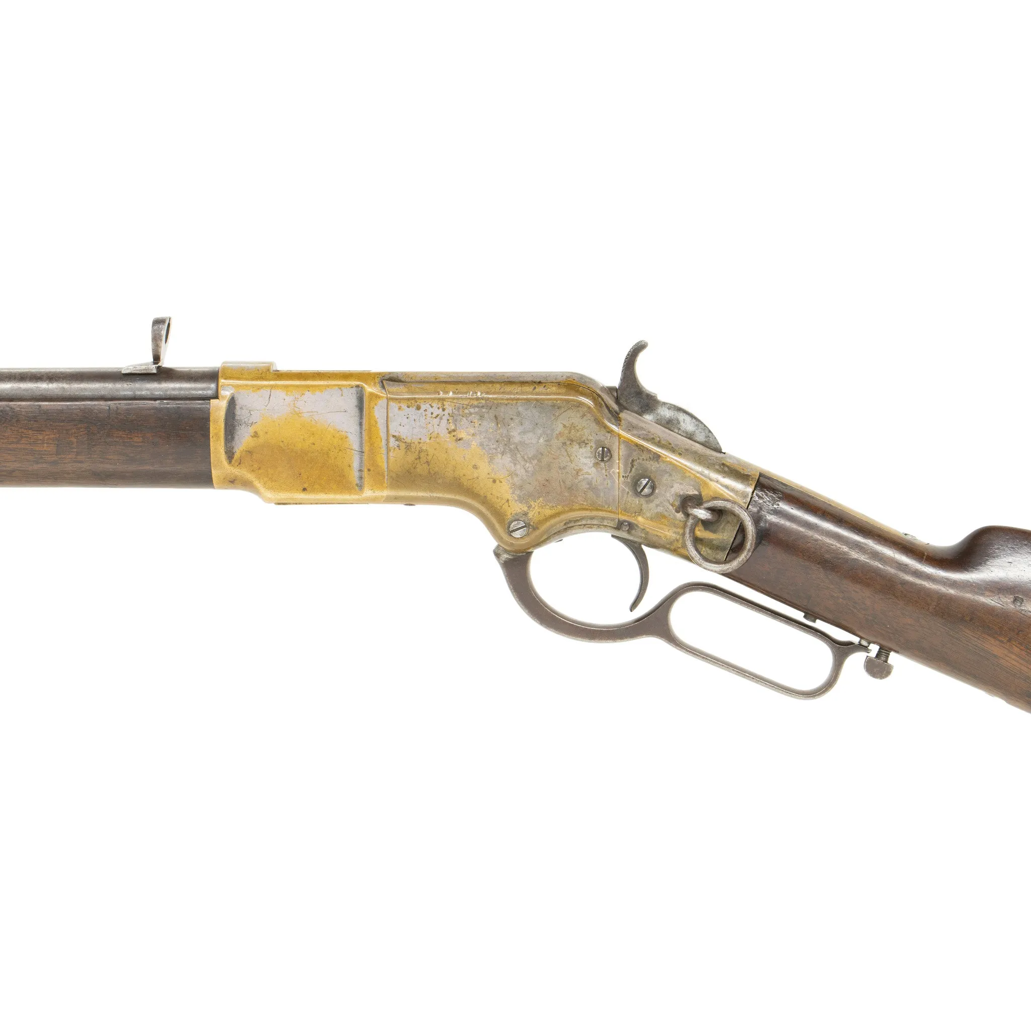 Silver Plated Second Model Winchester 1866 Saddle Ring Carbine