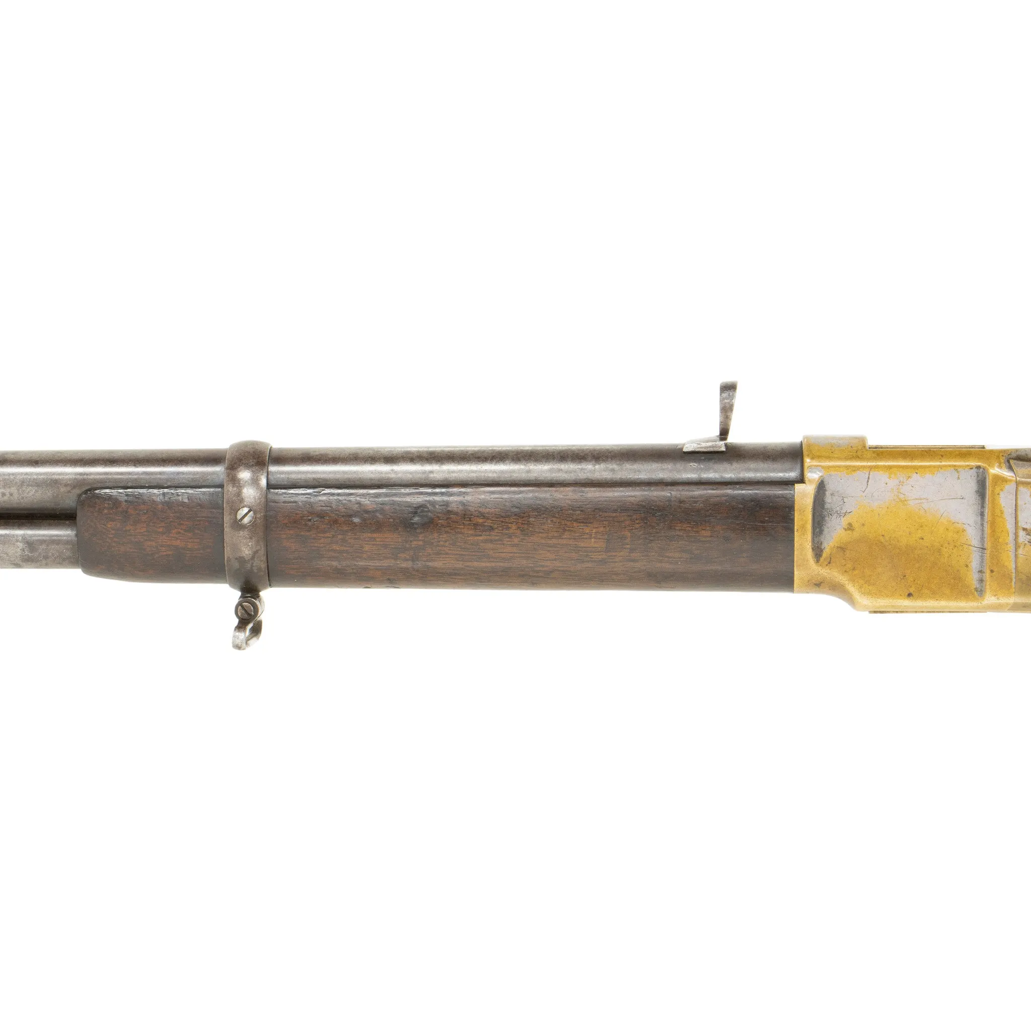 Silver Plated Second Model Winchester 1866 Saddle Ring Carbine