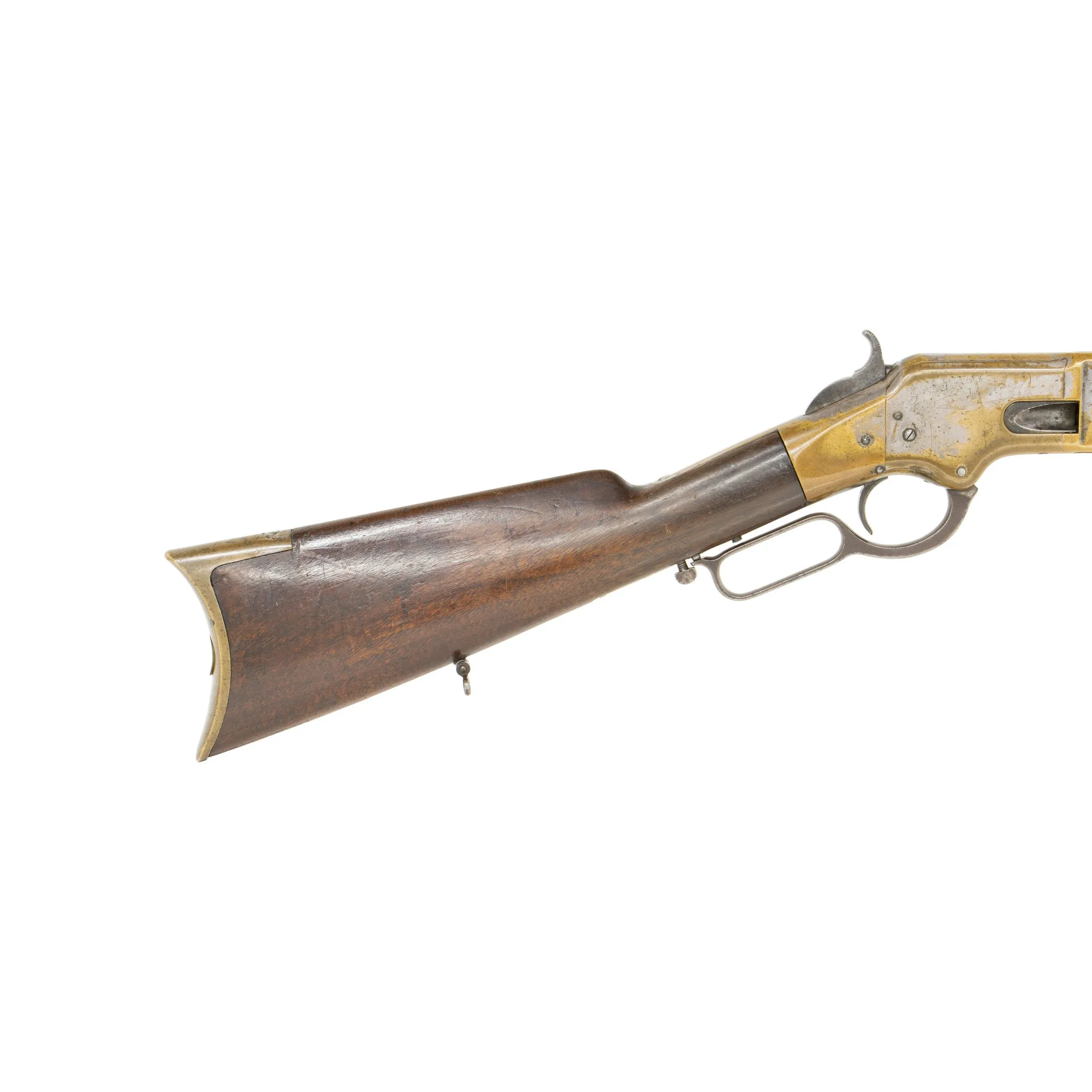 Silver Plated Second Model Winchester 1866 Saddle Ring Carbine