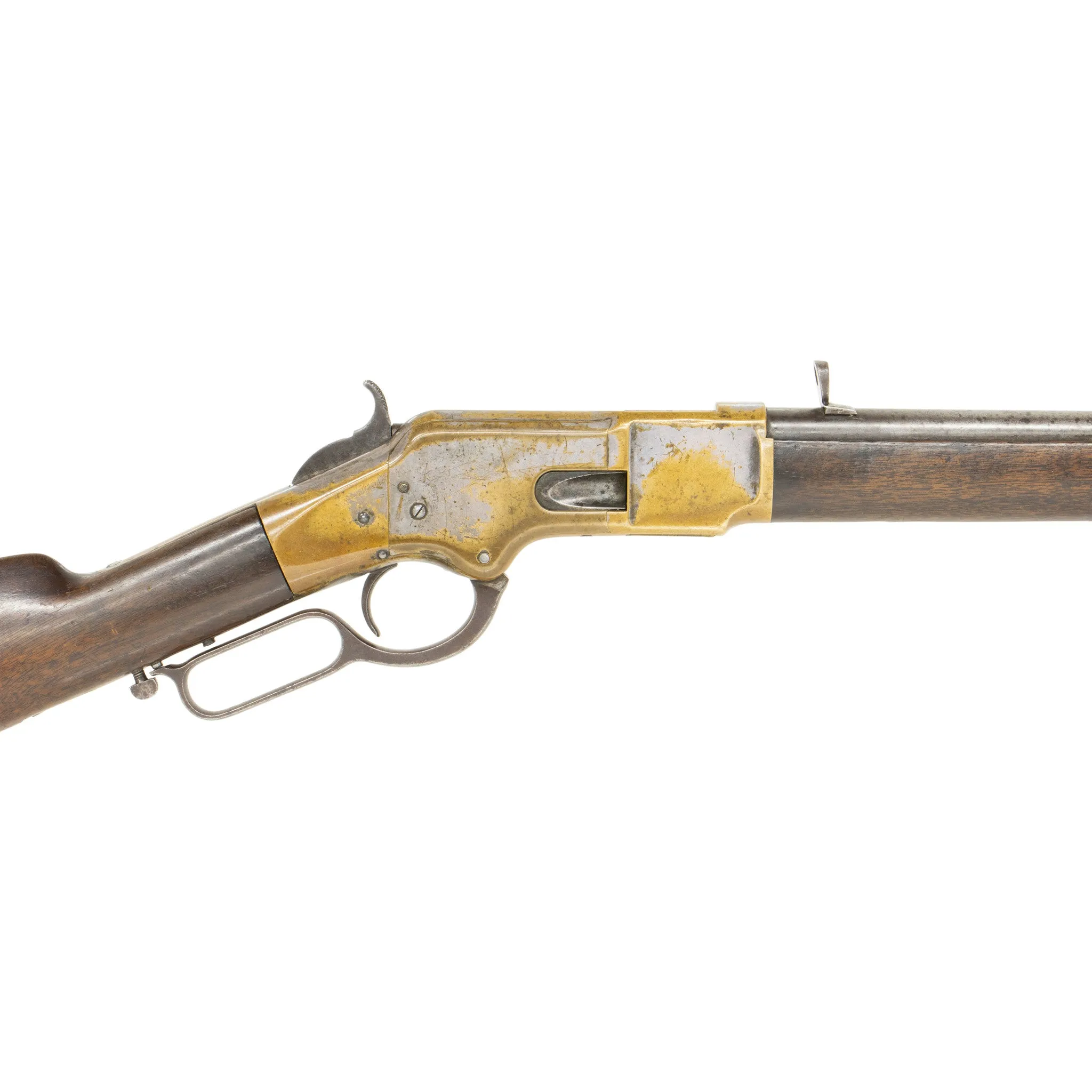 Silver Plated Second Model Winchester 1866 Saddle Ring Carbine