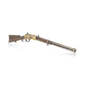 Silver Plated Second Model Winchester 1866 Saddle Ring Carbine