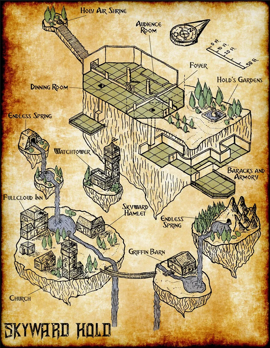 Skyward Hold Fantasy Map