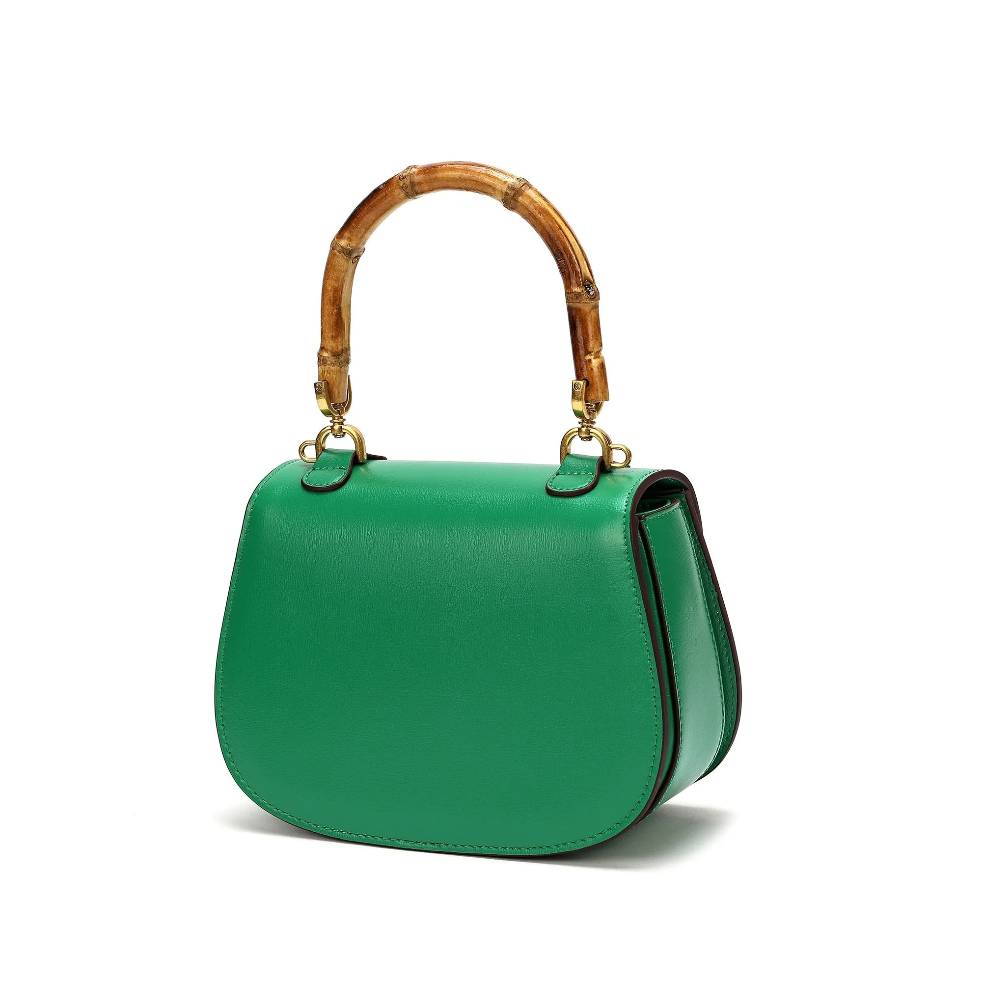 Smooth Leather Satchel/Shoulder Bag
