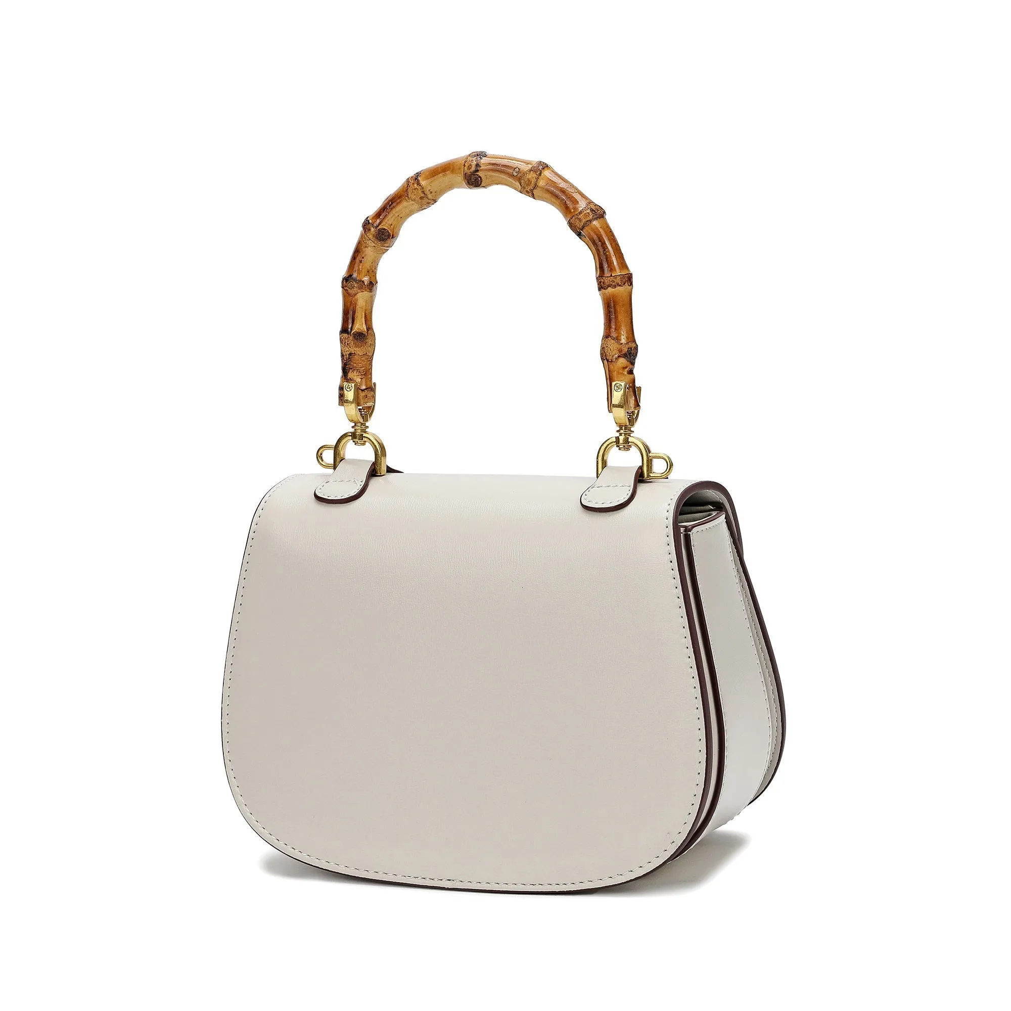 Smooth Leather Satchel/Shoulder Bag