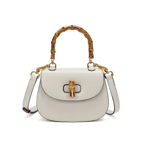 Smooth Leather Satchel/Shoulder Bag