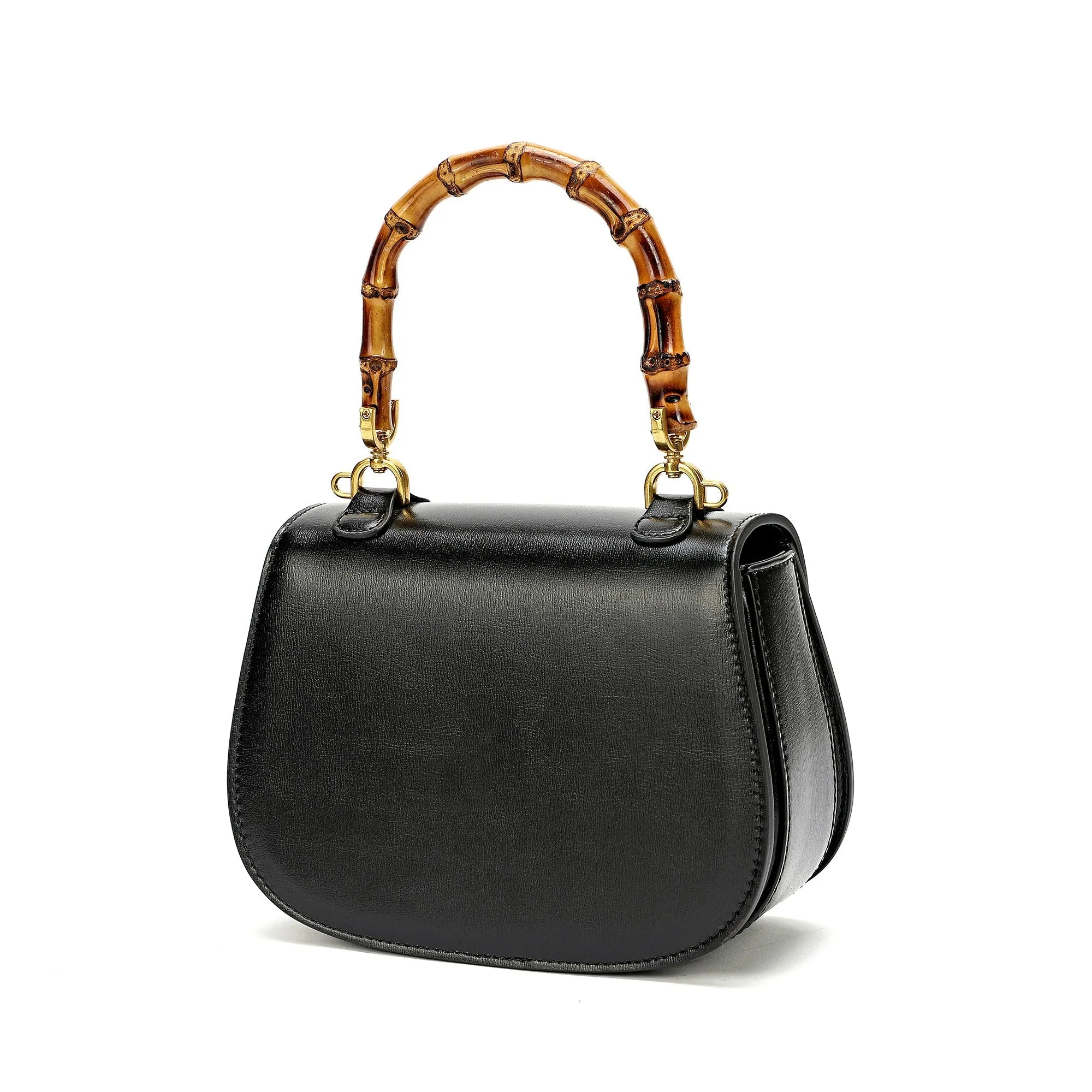 Smooth Leather Satchel/Shoulder Bag