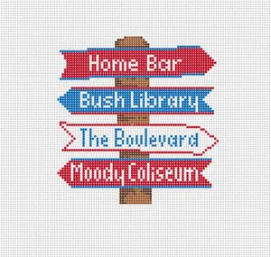 SMU College Icon Destination Sign