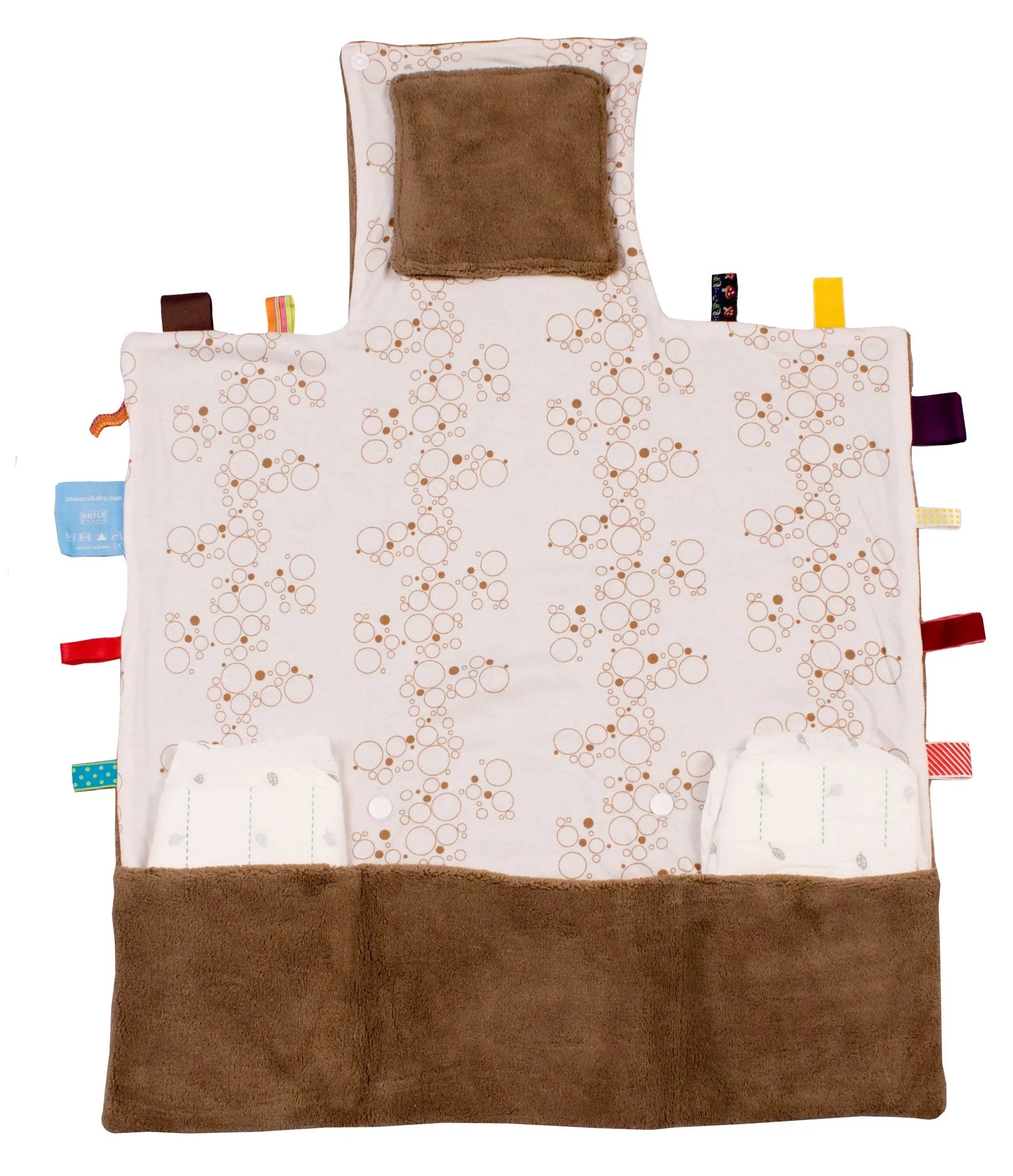 Snoozebaby Easy Changing Changing Pad - Camel Bubbles