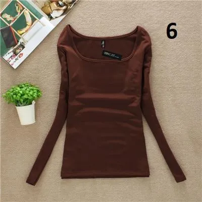 Solid Square Collar Shirt