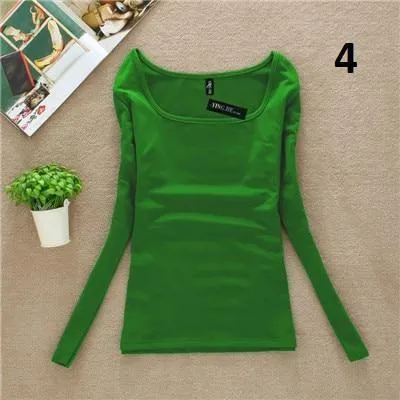 Solid Square Collar Shirt