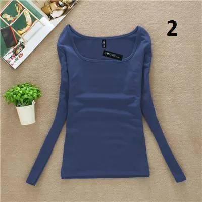 Solid Square Collar Shirt