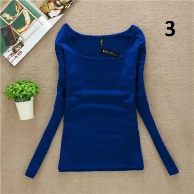 Solid Square Collar Shirt