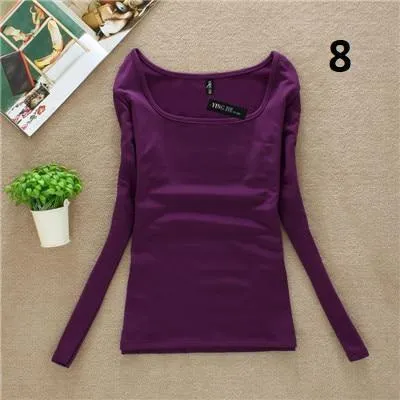 Solid Square Collar Shirt