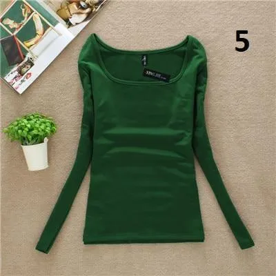 Solid Square Collar Shirt