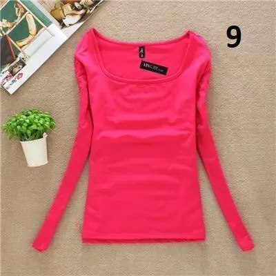 Solid Square Collar Shirt