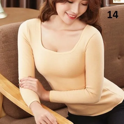 Solid Square Collar Shirt