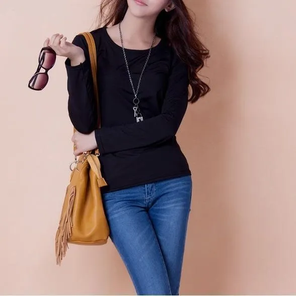 Solid Square Collar Shirt