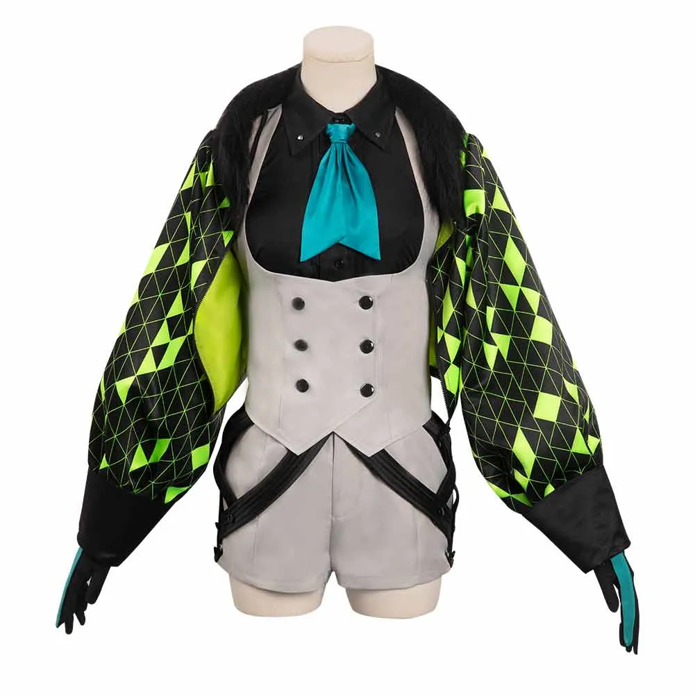 Soul Hackers Ringo Cosplay Costume Coat Headband Shorts Outfits Halloween Carnival Party Suit