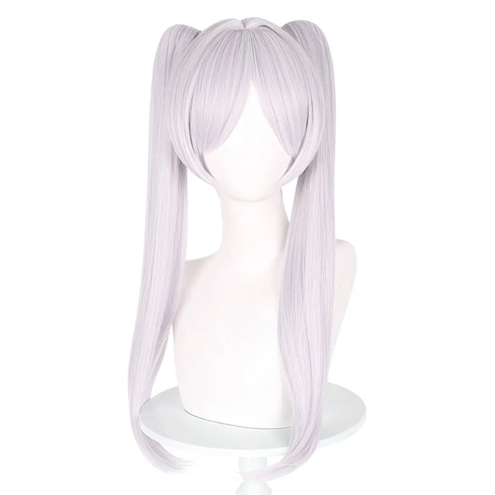 Sousou No Frieren Frieren Anime Character Cosplay White Wig   Ear Heat Resistant Synthetic Hair Cosplay Costume Props