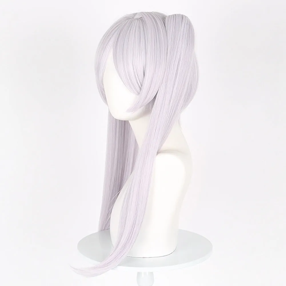 Sousou No Frieren Frieren Anime Character Cosplay White Wig   Ear Heat Resistant Synthetic Hair Cosplay Costume Props