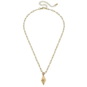 Spiral Shell Charm Necklace