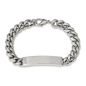 Stainless Steel Polished Curb Chain 8.25 inch ID Bracelet