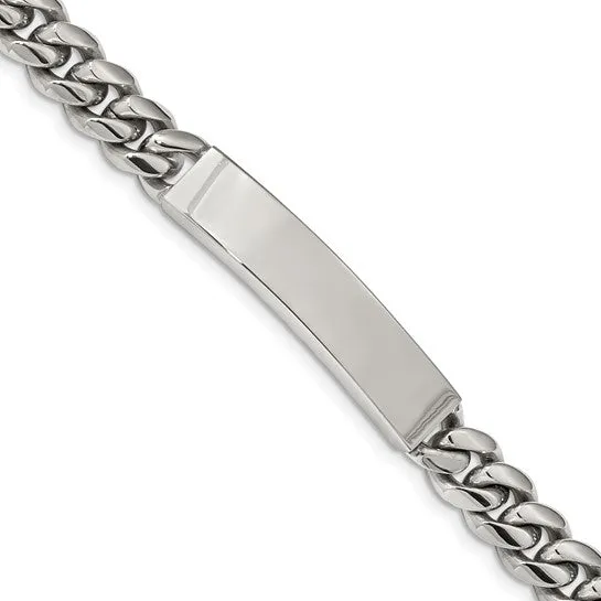 Stainless Steel Polished Curb Chain 8.25 inch ID Bracelet