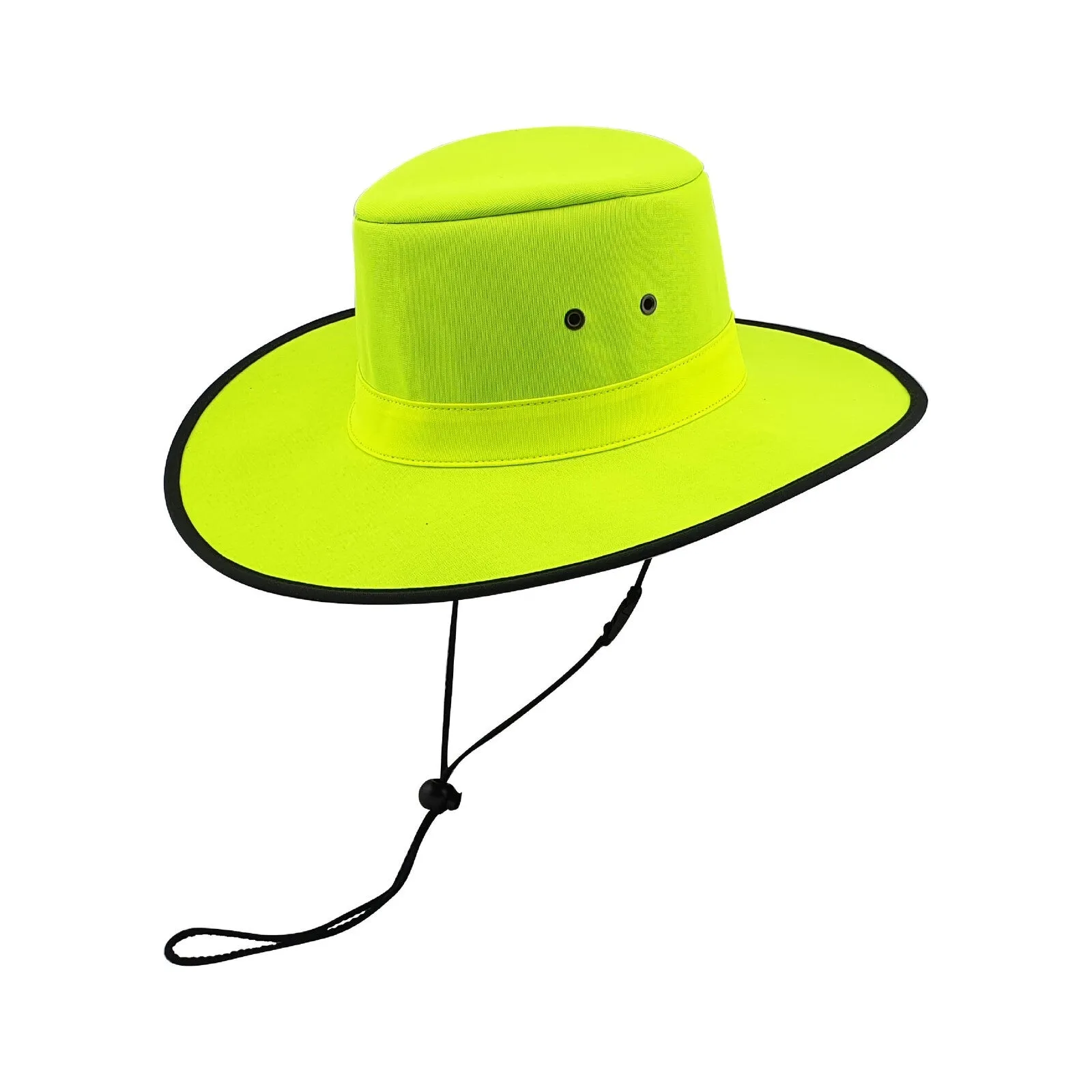 Statesman Hi Vis Sea Breeze Canvas Hat Fluro Green