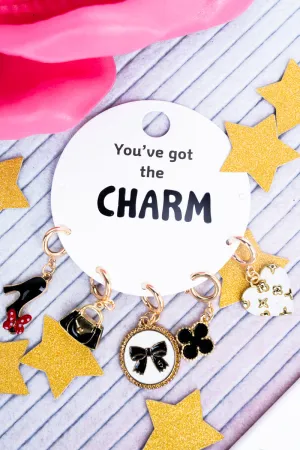 Steppin Out In Style Goldtone Charm Set