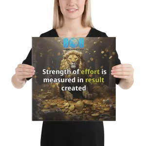 Strength Of Effort Canvas