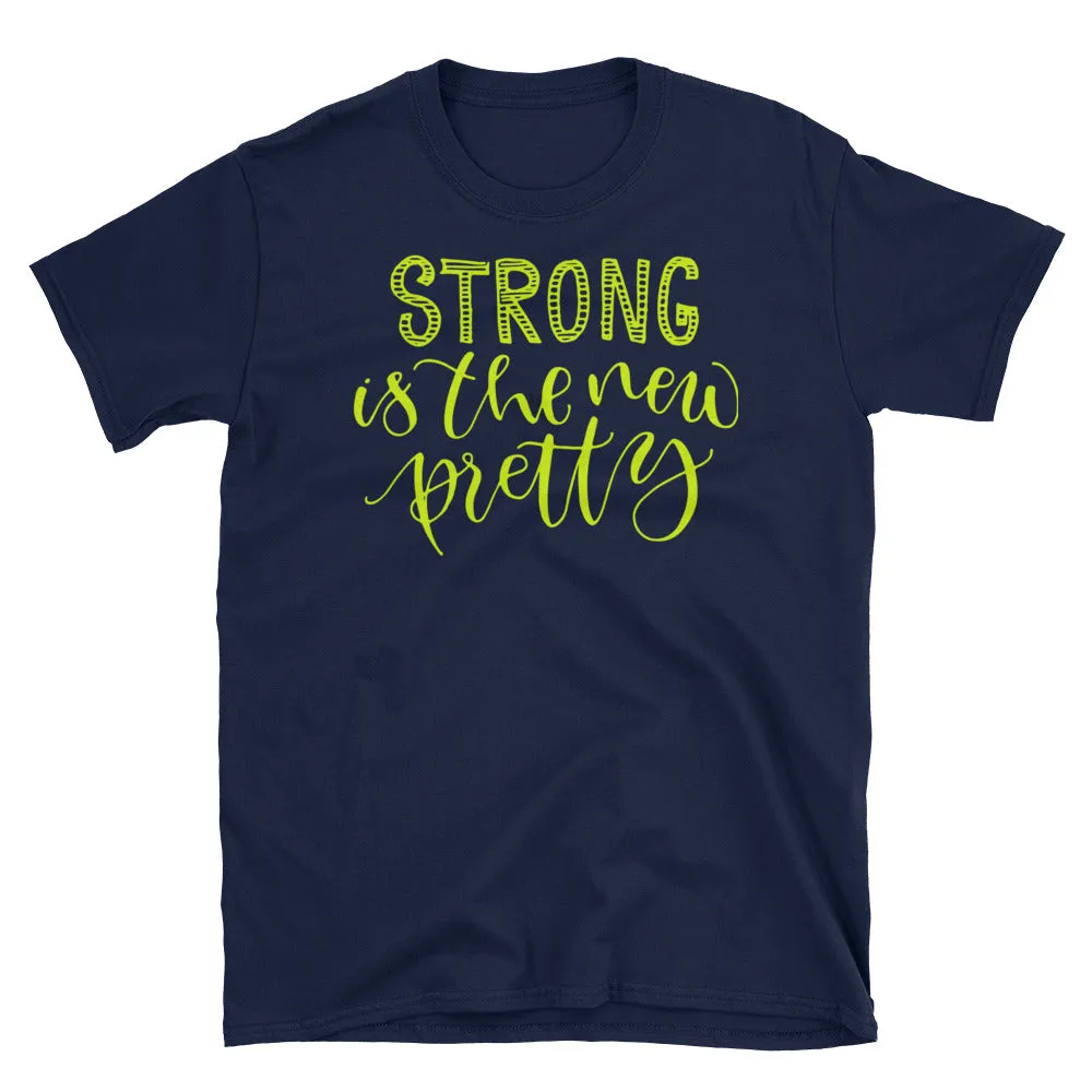 Strong is The New Pretty T-Shirt Navy Strong Pretty Woman Tee Shirt