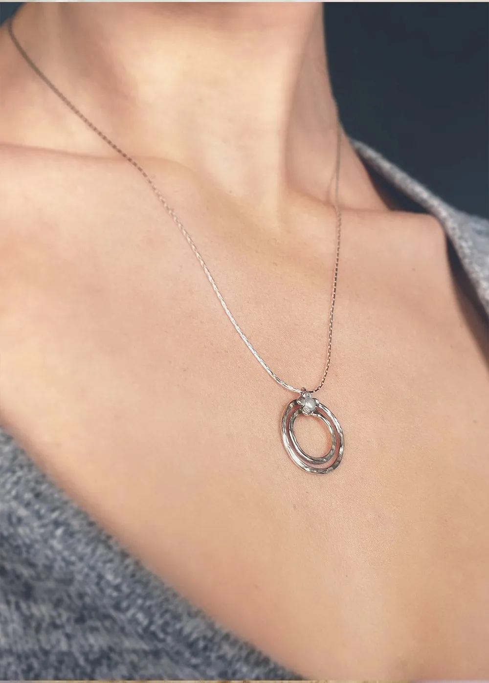 Summer of Clematis Necklace