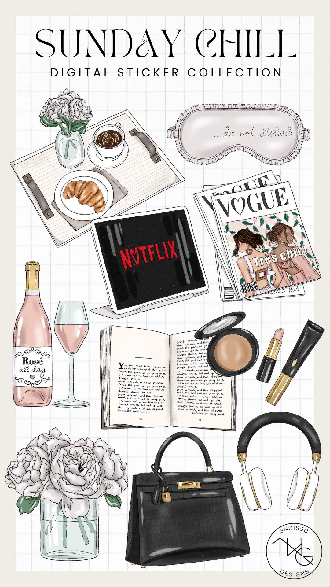 Sunday Chill Clipart Collection
