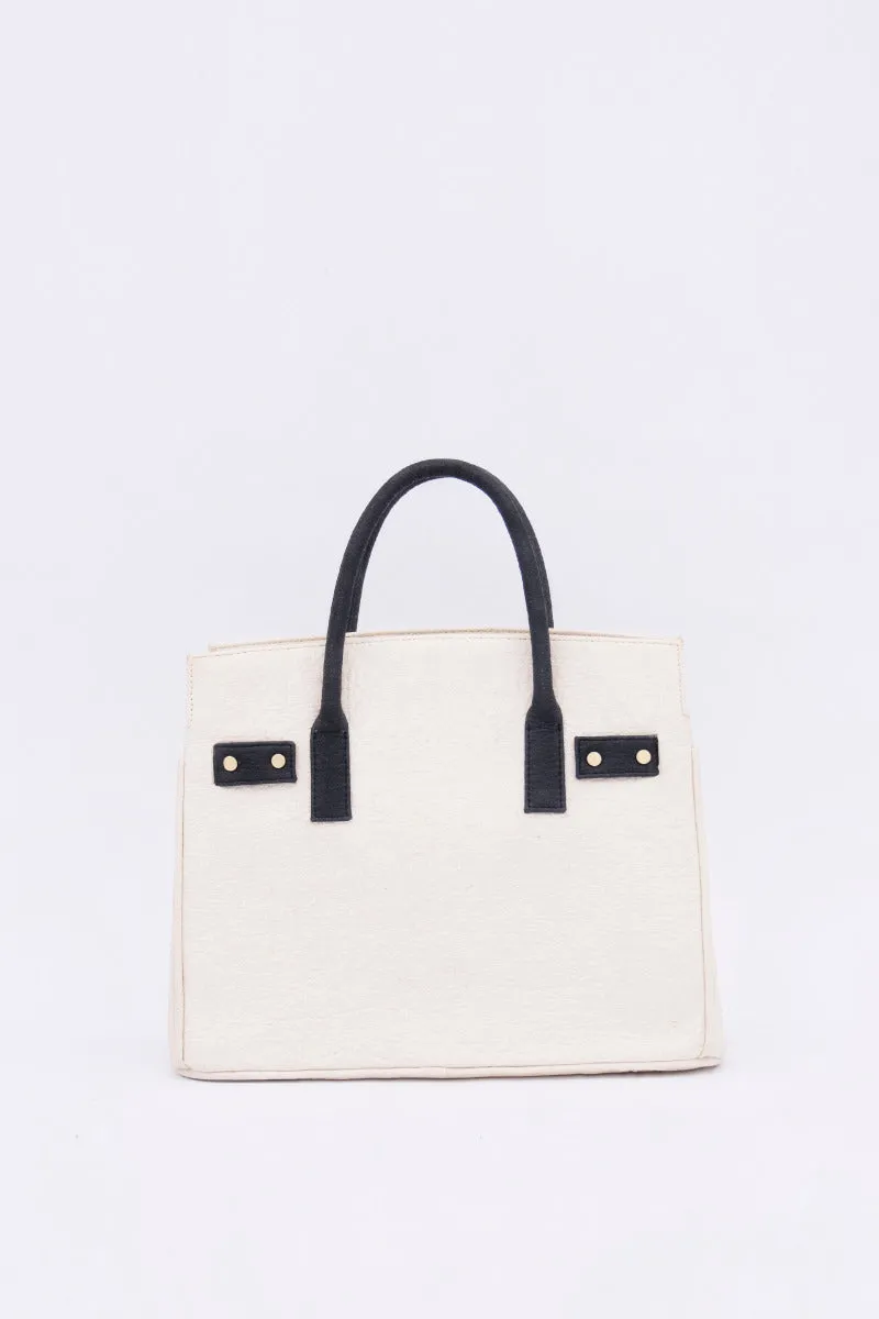 Sydney SYD - Piñatex® Handbag - Latte