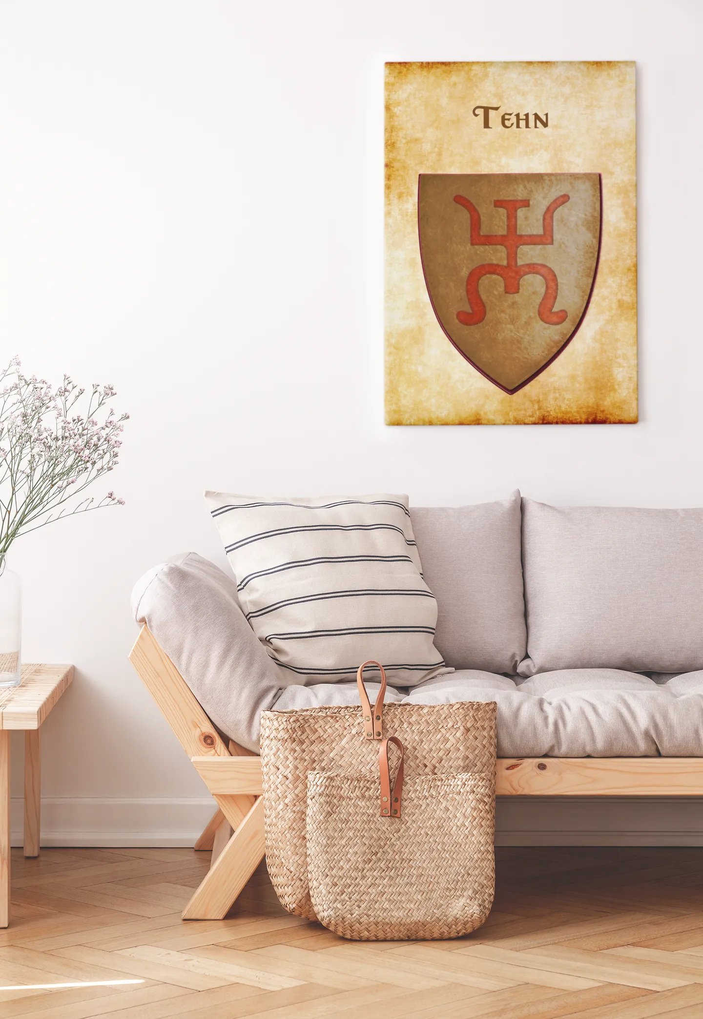 Tehn Heraldry of Greyhawk Anna Meyer Cartography Canvas Art Print