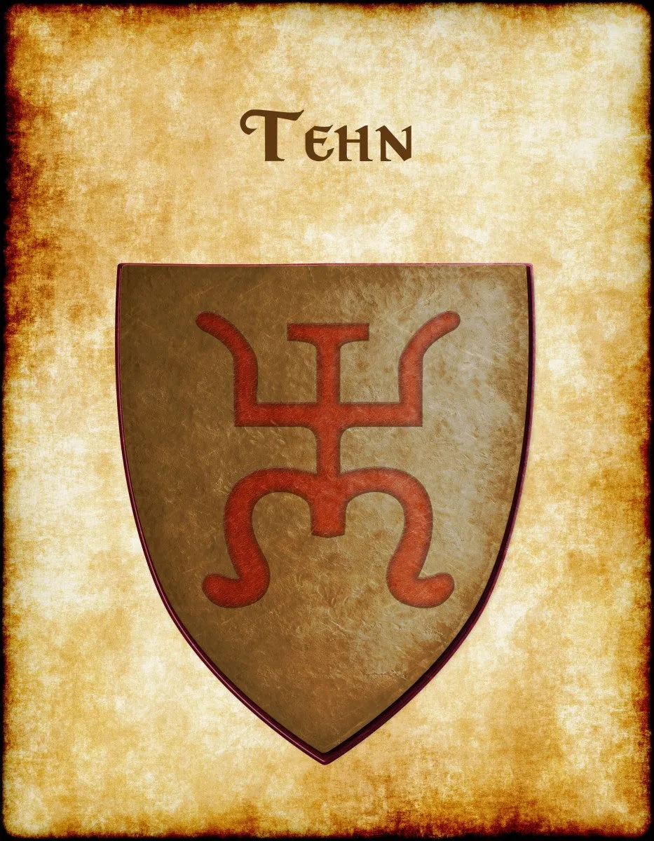 Tehn Heraldry of Greyhawk Anna Meyer Cartography Canvas Art Print