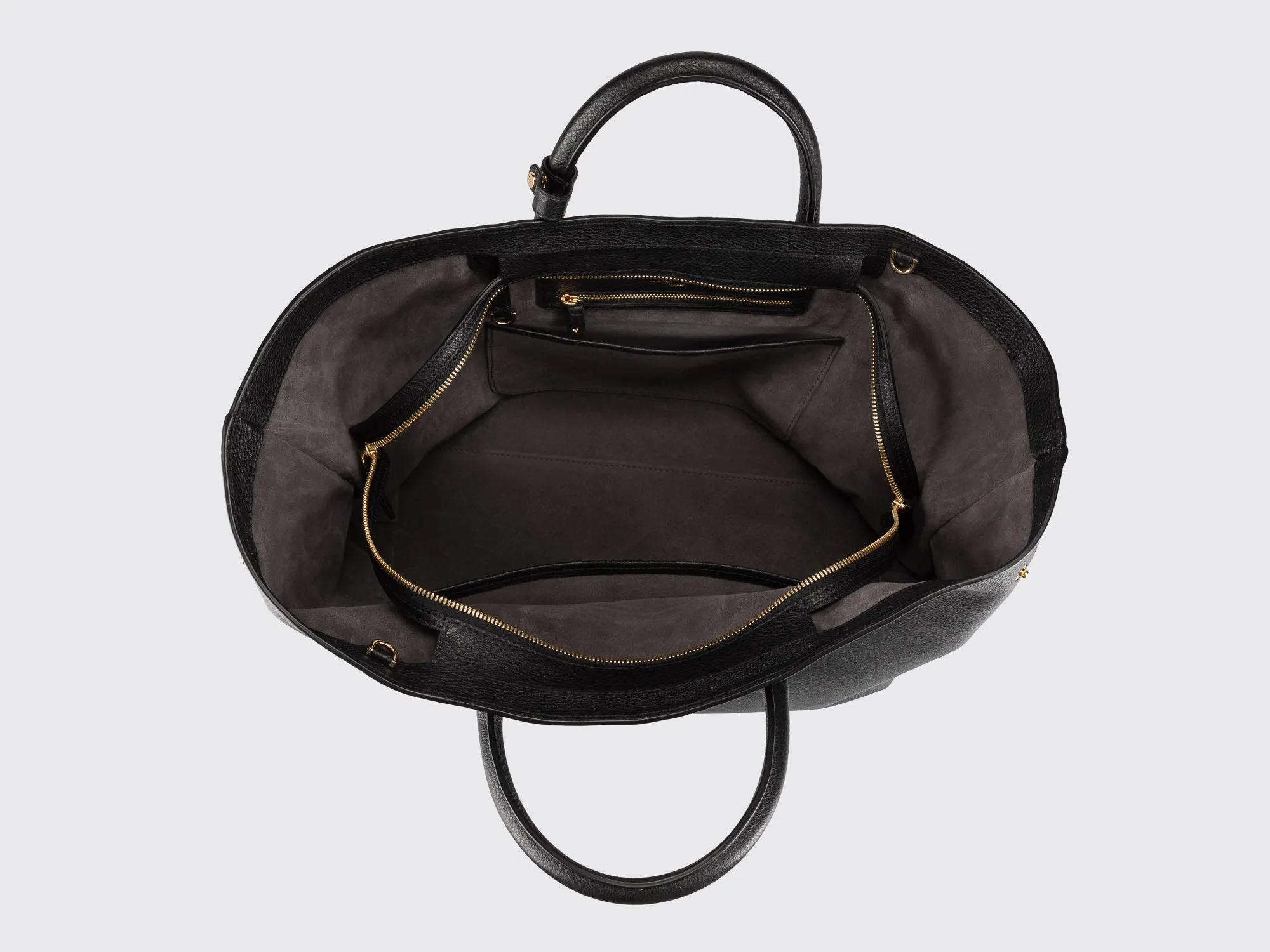 Thalia Handbag, Soft Black / Ash