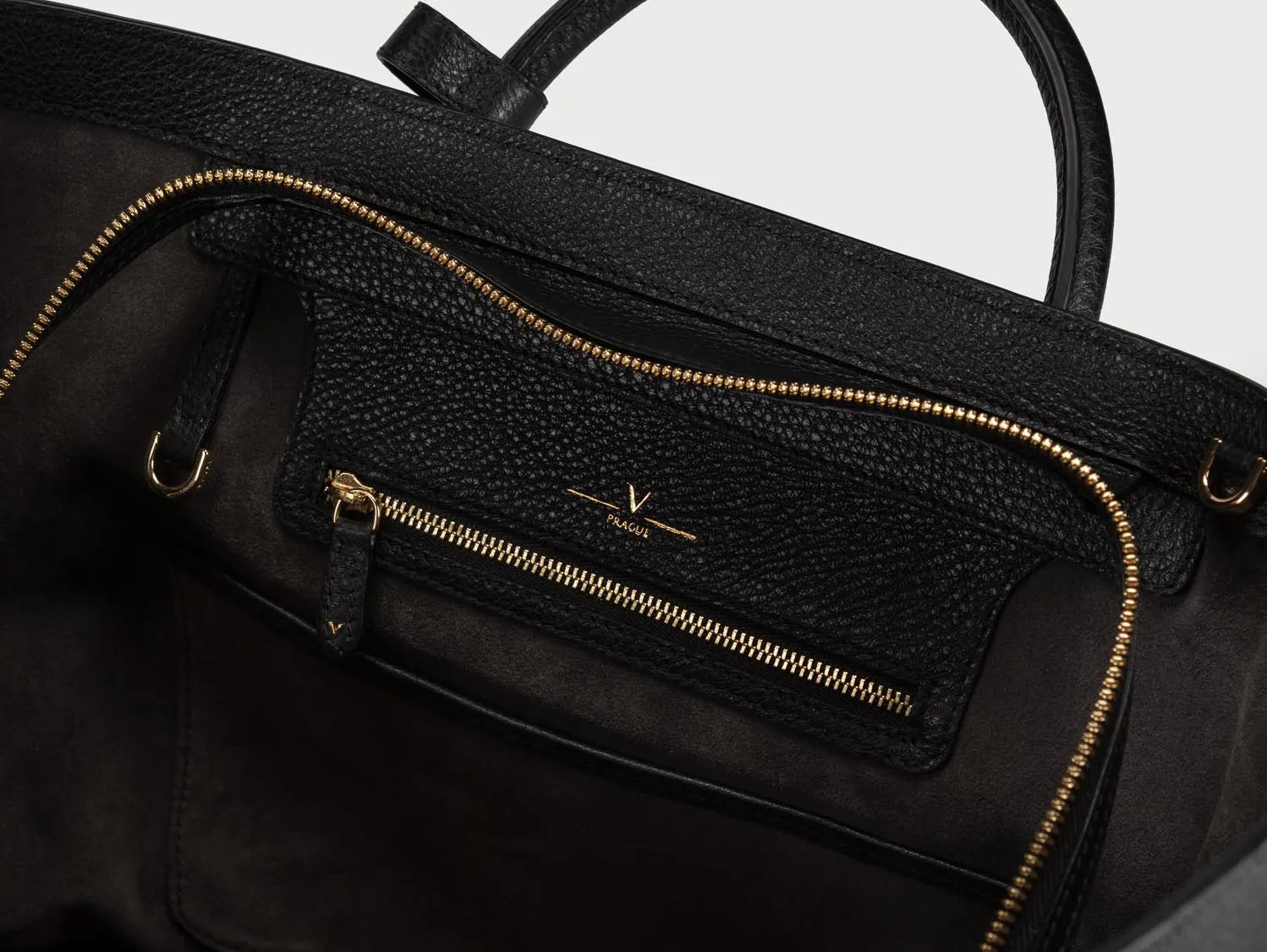 Thalia Handbag, Soft Black / Ash