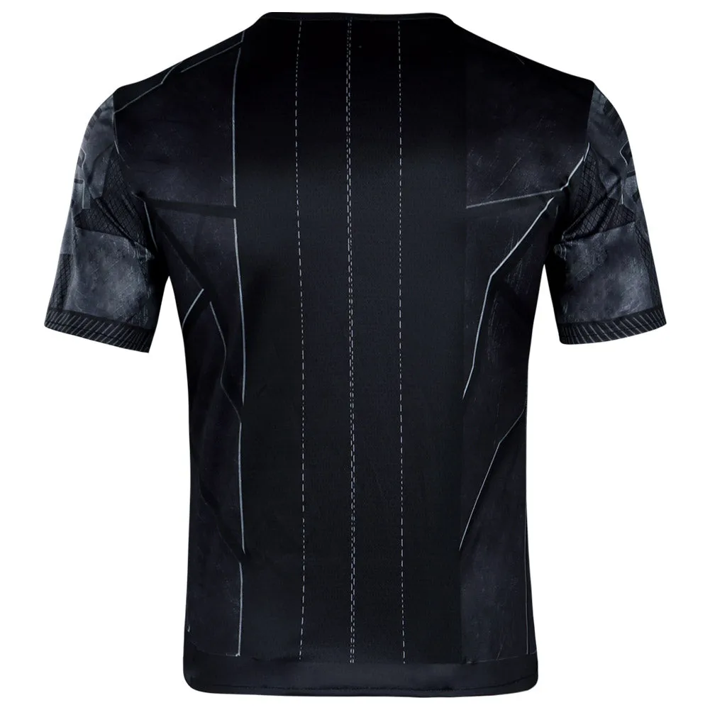The Batman2022 Bruce Wayne Cosplay T-shirt Adult Summer Casual Short Sleeve Shirt Halloween Carnival Suit