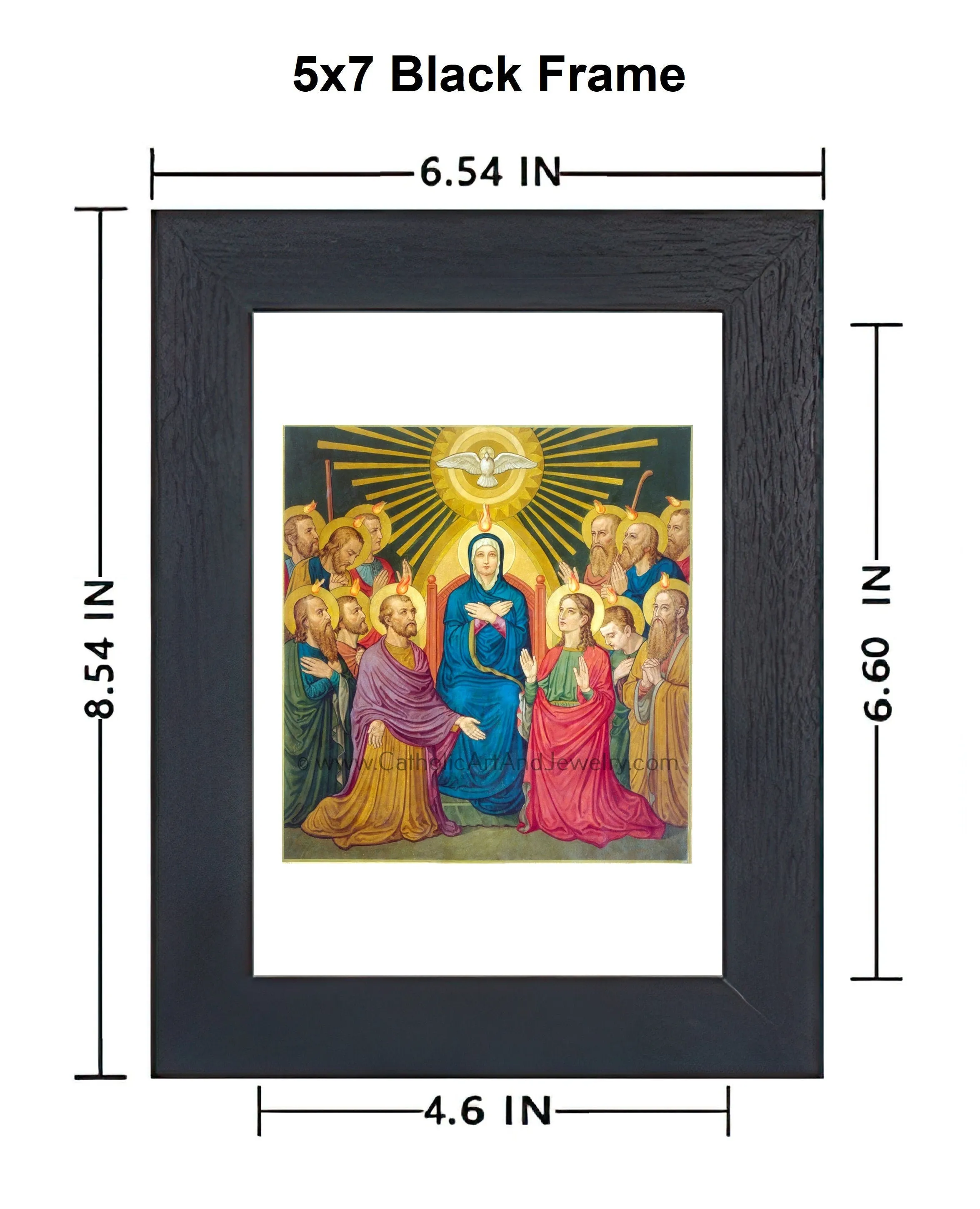 The Descent of the Holy Spirit – Pentecost – Benedictine Monastery – Catholic Art Print – Archival Quality