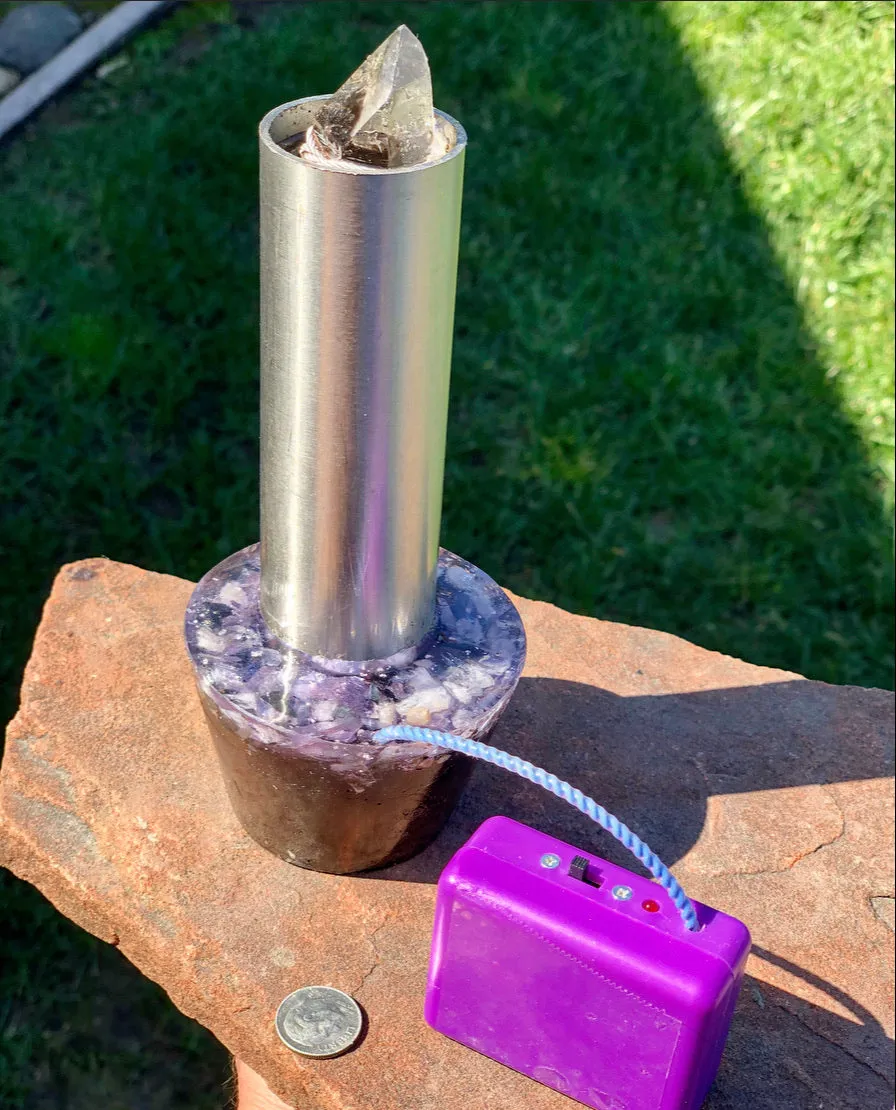 The “Infuser Equalizer” Steel Towerbuster- Multi-functional Radionics Orgone device for 5G protection