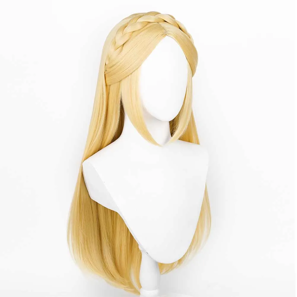 The Legend of Zelda: Tears of the Kingdom Zelda Princess Cosplay Long Wig Carnival Halloween Props