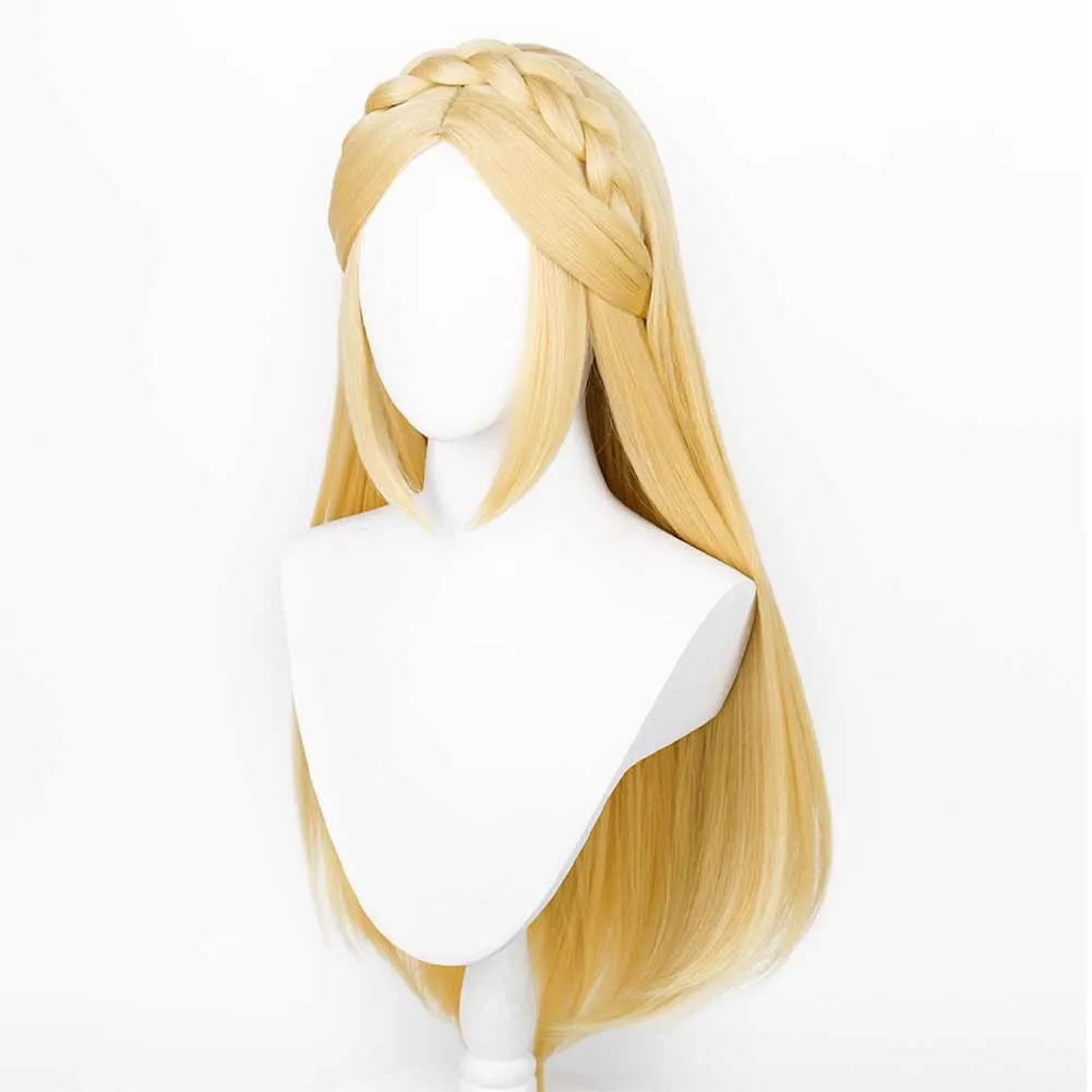 The Legend of Zelda: Tears of the Kingdom Zelda Princess Cosplay Long Wig Carnival Halloween Props