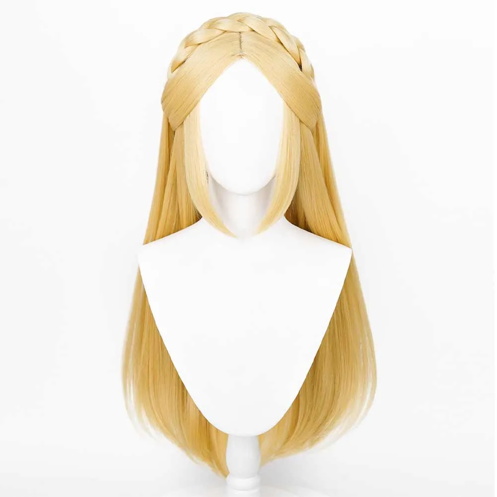 The Legend of Zelda: Tears of the Kingdom Zelda Princess Cosplay Long Wig Carnival Halloween Props