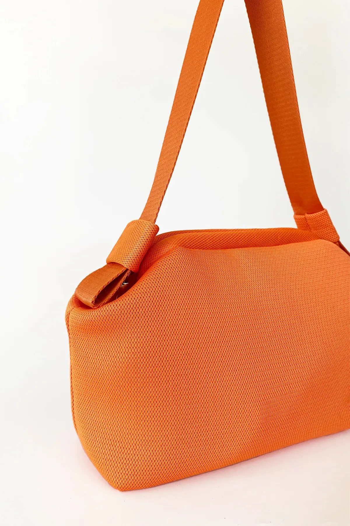 The Orange Bow Shoulder and Hand Bag