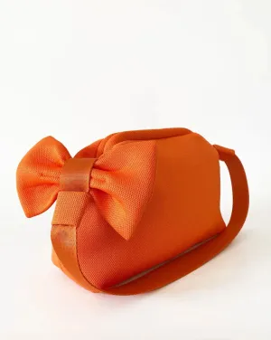 The Orange Bow Shoulder and Hand Bag