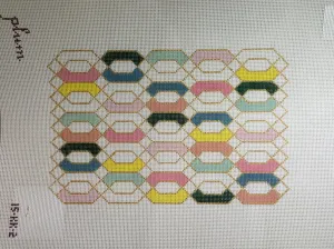 The Plum Stitchery 15KK-2 Interlocking Diamonds