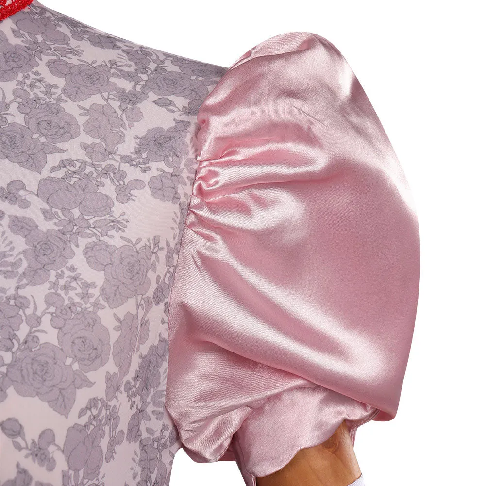 The Super Mario Bros. Peach Cosplay Costume Dress Halloween Carnival Suit