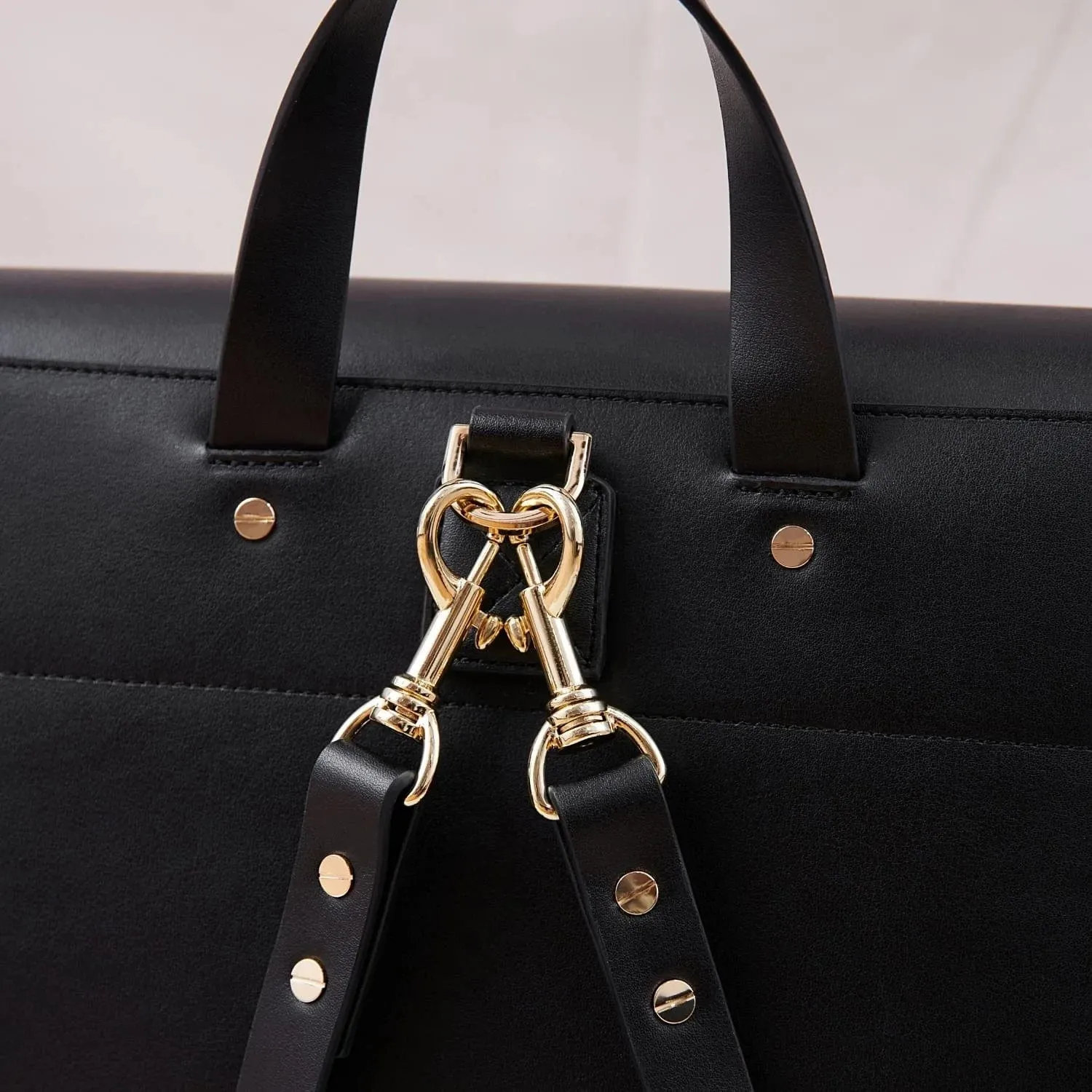 The WEEK/DAY Cactus Leather Vegan Tailored Tote | Black